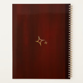 黄金歯の歯医者の歯科アシスタントエレガントギフト プランナー手帳 (裏面)