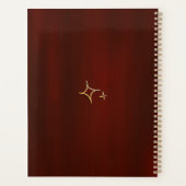 黄金歯の歯医者の歯科アシスタントエレガントギフト プランナー手帳 (裏面)