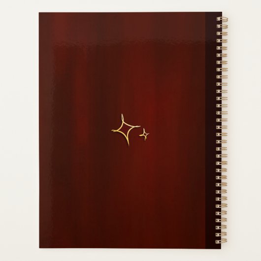 黄金歯の歯医者の歯科アシスタントエレガントギフト プランナー手帳 (裏面)