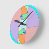 黄金比卵 ラウンド壁時計 (傾斜)