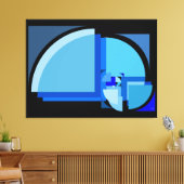 黄金比脱破壊ポスター キャンバスプリント (インサイチュ (リビング))