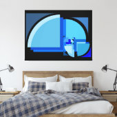 黄金比脱破壊ポスター キャンバスプリント (インサイチュ (寝室))