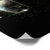 黄金比 フィボナッチ 数学教師 スパイラル宇宙 P ポスター (角)
