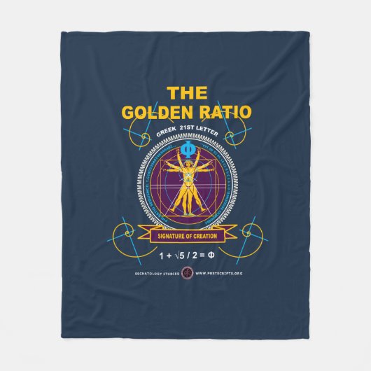 黄金比 フリースブランケット (正面)