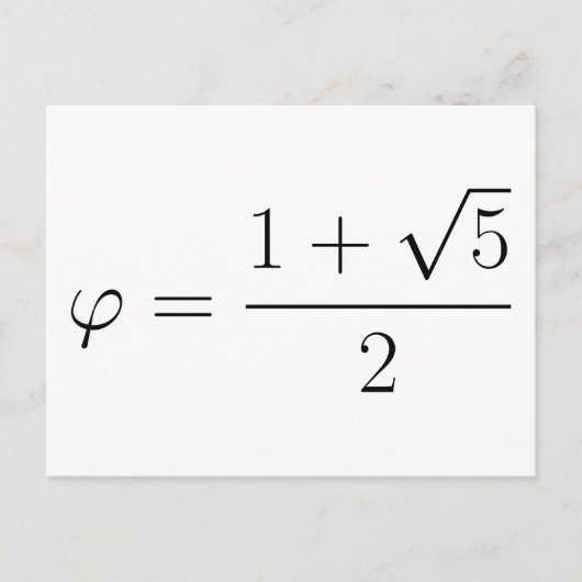 黄金比 ポストカード (正面)