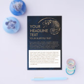 黄金比 – 生命の花 – 聖幾何学 チラシ (シングル)