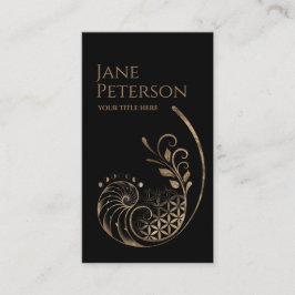 黄金比 – 生命の花 – 聖幾何学 名刺