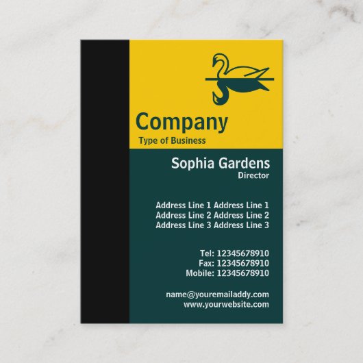 黄金比(縦) 01 名刺 (正面)