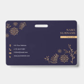 黄金海軍のベッジ バッジ (裏面)