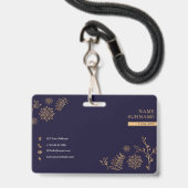 黄金海軍のベッジ バッジ (裏面(ネックストラップ付))