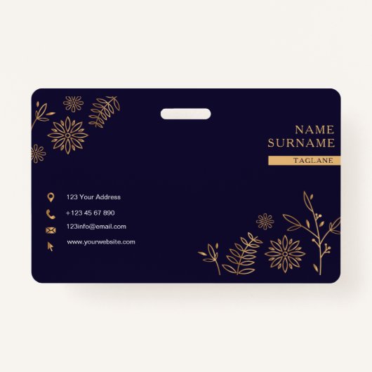 黄金海軍のベッジ バッジ (裏面)