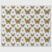 黄金王室の蝶 ラッピングペーパー (フラット)