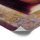 黄金禅定仏スピリチュアルアートポスター ポスター (角)