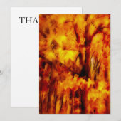 黄金秋の印象 サンキューカード (正面/裏面)