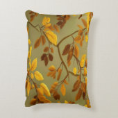 黄金秋：継ぎ目のない3Dリーフパターン アクセントクッション (裏面(縦))