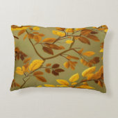 黄金秋：継ぎ目のない3Dリーフパターン アクセントクッション (裏面)