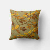 黄金秋:継ぎ目のない3Dリーフパターン クッション (裏面)