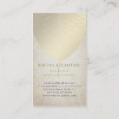 黄金箔菩提樹ヨガ瞑想姿勢 名刺 (裏面)