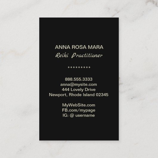 *~*黄金箔-   霊気マスター記号 名刺 (裏面)