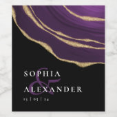 黄金紫瑪瑙 ワインラベル (シングルラベル)