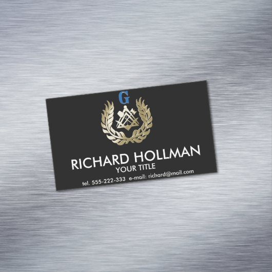 黄金組積造の記号 マグネット名刺 (インサイチュ)