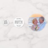 黄金結婚記念日パーティー コンフェッティ (正面)