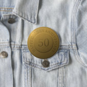 黄金結婚記念日 缶バッジ (インサイチュ)