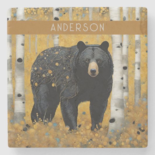 黄金自然セラミックタイル ストーンコースター (正面)