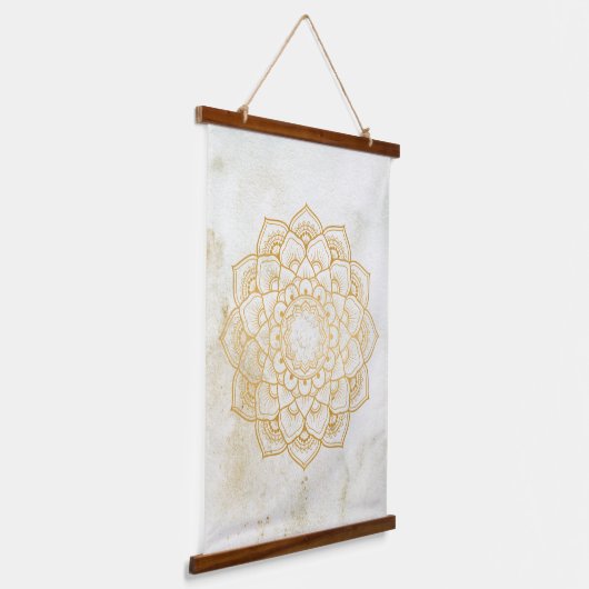 黄金自然曼荼羅 吊り下げ型タペストリー (傾斜あり)