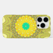 黄金色のアフリカ民族部族パターンアート Case-Mate iPhoneケース (裏面 (横))