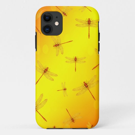 黄金色のトンボ模様 Case-Mate iPhoneケース (裏面)