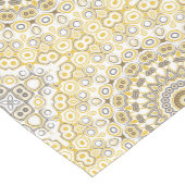 黄金色のマンダラパターン ミディアムテーブルランナー (コーナー)