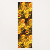 黄金色の丸い形状、光沢のある非常に金ゴールド? ヨガマット (正面)