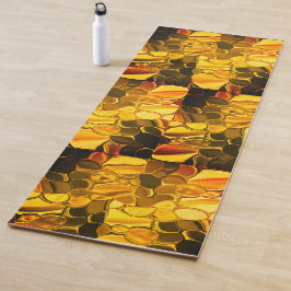 黄金色の丸い形状、光沢のある非常に金ゴールド? ヨガマット