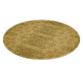 黄金色の太陽の明るいパターン カッティングボード (角)