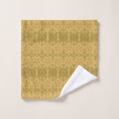 黄金色の太陽の明るいパターン バスタオルセット (ウォッシュタオル)