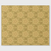 黄金色の太陽の明るいパターン ラッピングペーパー (フラット)