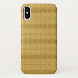 黄金色の太陽の明るいパターン iPhone X ケース