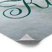 黄金色の子猫が横たわっている ポスター (角)