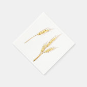 黄金色の小麦の穂 農場の収穫 穀物 スタンダードカクテルナプキン (角)