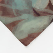 黄金色の小麦の花 フリースブランケット (角)