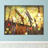 黄金色の小麦の輝き キャンバスプリント (インサイチュ (ウッドフロア))