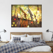 黄金色の小麦の輝き キャンバスプリント (インサイチュ (寝室))