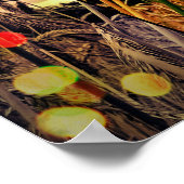 黄金色の小麦の輝き ポスター (角)