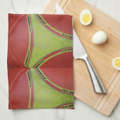 黄金色の曲線.JPG キッチンタオル (四つ折り)