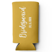 黄金色の様式化結婚した花嫁のメイド