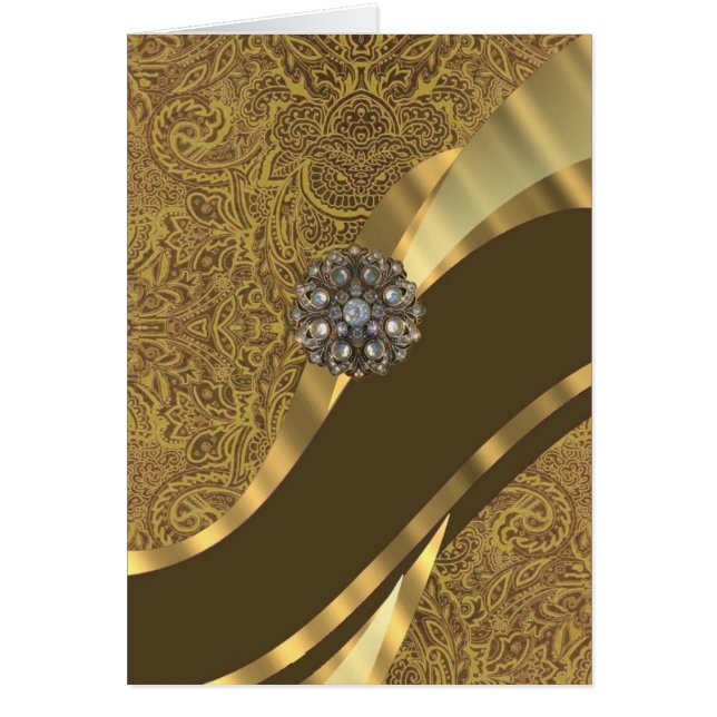 黄金色の渦巻きパターン (正面)