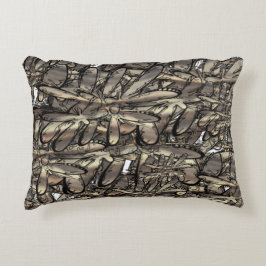 黄金色の炎の花 アクセントクッション