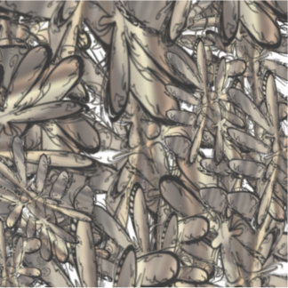 黄金色の炎の花 シール