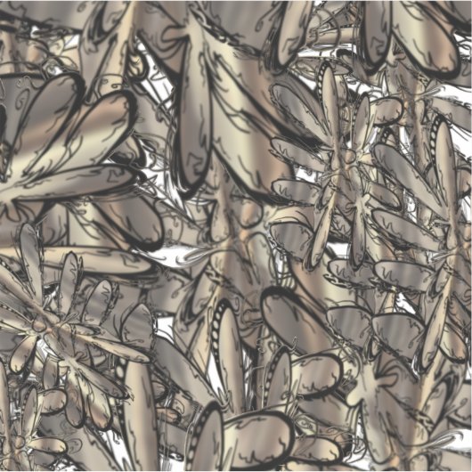 黄金色の炎の花 シール (正面)